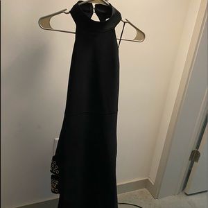 Halter black maxi dress